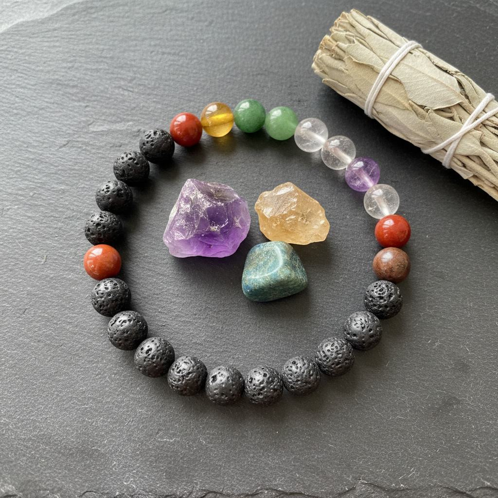 Lava Chakra Flat Lay