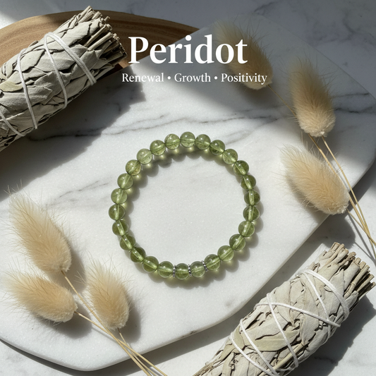 Peridot Crystal Bracelet