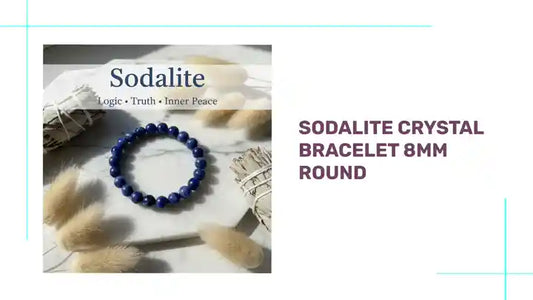 Sodalite Crystal Bracelet 8mm Round by@Outfy