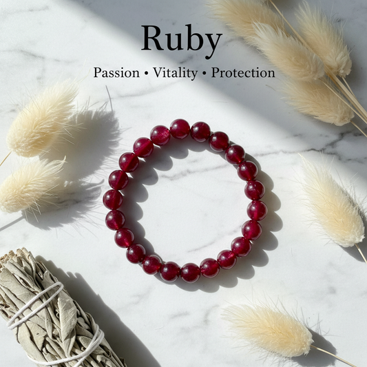 Ruby Crystal Bracelet